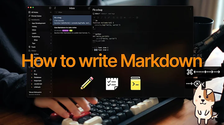 Inkdrop tutorial part.1 - How to write Markdown notes - DayDayNews