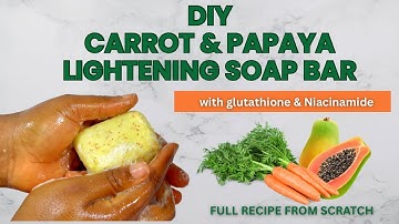 Super lightening cold process soap bar- DIY
