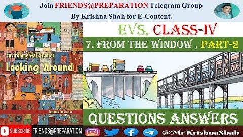 From the window - Chapter 7 Class 4 EVS | Part 2