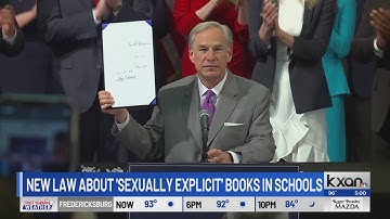 Gov. Abbott signs new law about school library book standards