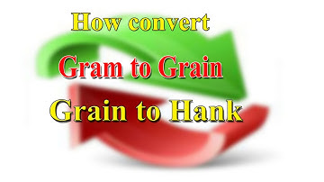 gram to grain / grain to Hank / spinning mill Grain calculation sliver hank calculation texashraful7