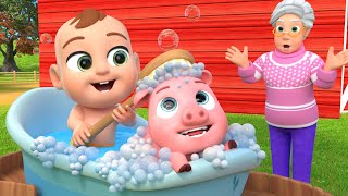 rub a dub on the farm baby animals bath song newborn baby songs nursery rhymes