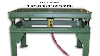Flat Deck Compaction Table for Settling Concrete Slabs - Cleveland Vibrator Co.