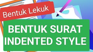 How to Make Curved Letters || Indented Style