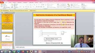 Harmonic Analysis- Demo-Using Ansys Release 14-  Cantilever Beam Analysis-Problem-2-Session -1