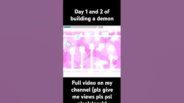 Day 1 & 2 of building a demon | Retry now #geometrydash #hatsunemiku #vocaloid
