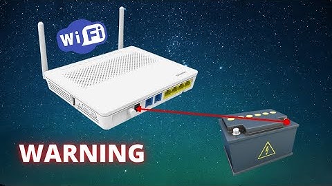 Chế jack cấp nguồn cho modem WIFI từ bình accu có bảo vệ ngược cực không lo hư hỏng thiết bị