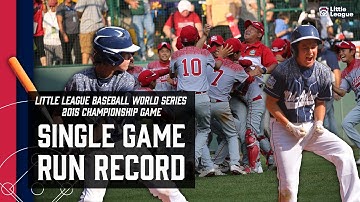 All 29 Runs from the 2015 LLWS Record Setting Championship Game