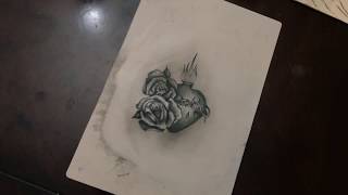 sacred heart tattoo time lapse