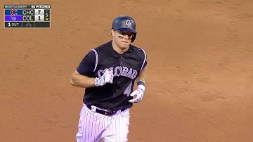 CHC@COL: Hundley homers to left for first Rockies hit
