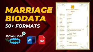 Marriage Biodata Maker | Make Biodata for Marriage | Marriage Biodata Format screenshot 5