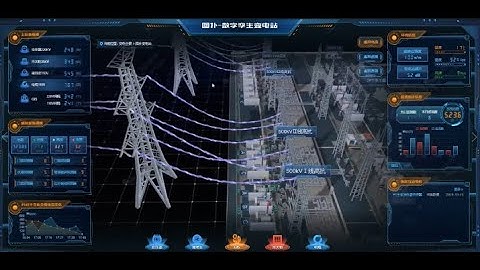 3D Visualization Electrical Substation | Digital Twin Electric Power System | Digital Substation