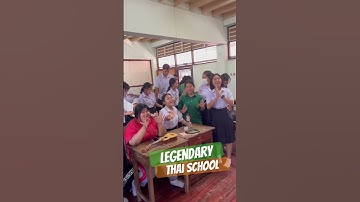 Only in Thailand! English class at a local Thai school.