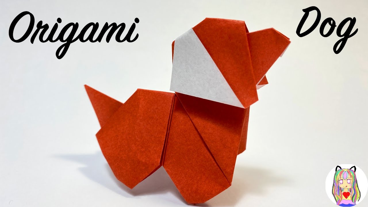 おりがみ 立体的な犬の簡単な折り方 Dog Origami ふわりーちゃん Youtube