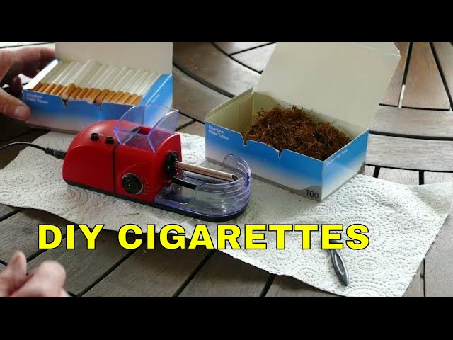 roll your own cigarettes machine How to MAKE YOUR OWN Cigarettes AT HOME!