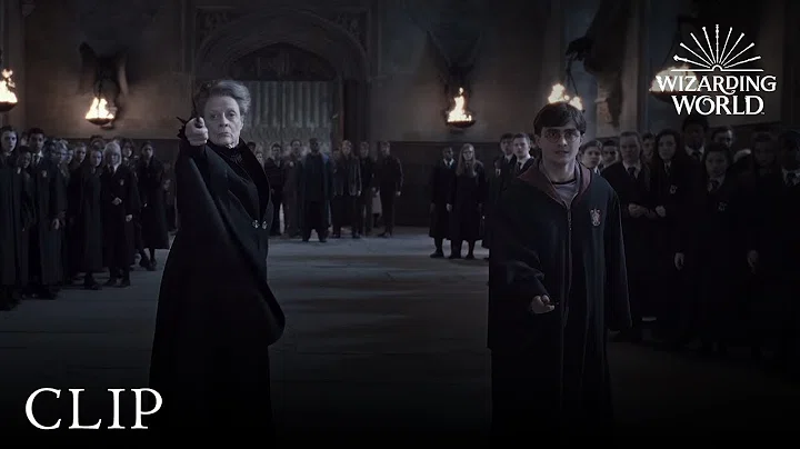 Permanent Link to Wizard Duel: Minerva McGonagall vs Severus Snape | Harry Potter and the Deathly Hallows Pt. 2