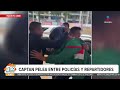 Captan pelea entre policías y repartidores por aplicación en Viaducto | Imagen Noticias 5:30