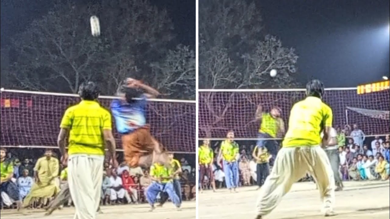 Imram Mallah vs Ali mahesar big sami final round part 1 All sindh vollyball tournament naudero