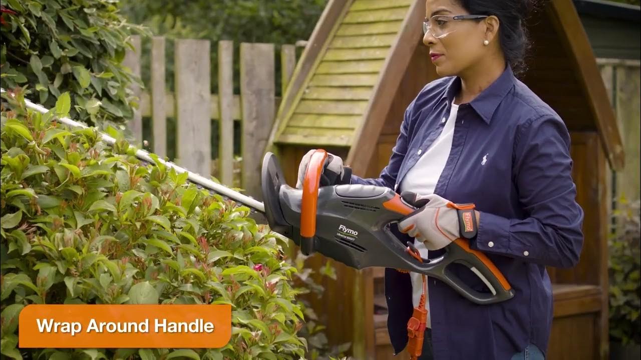 Flymo UltraCut 600XT Electric Hedge Trimmer Features & Benefits YouTube