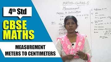 4th Std CBSE Maths Syllabus | Measurement - Meters to Centimeters | CBSE Maths Part-102