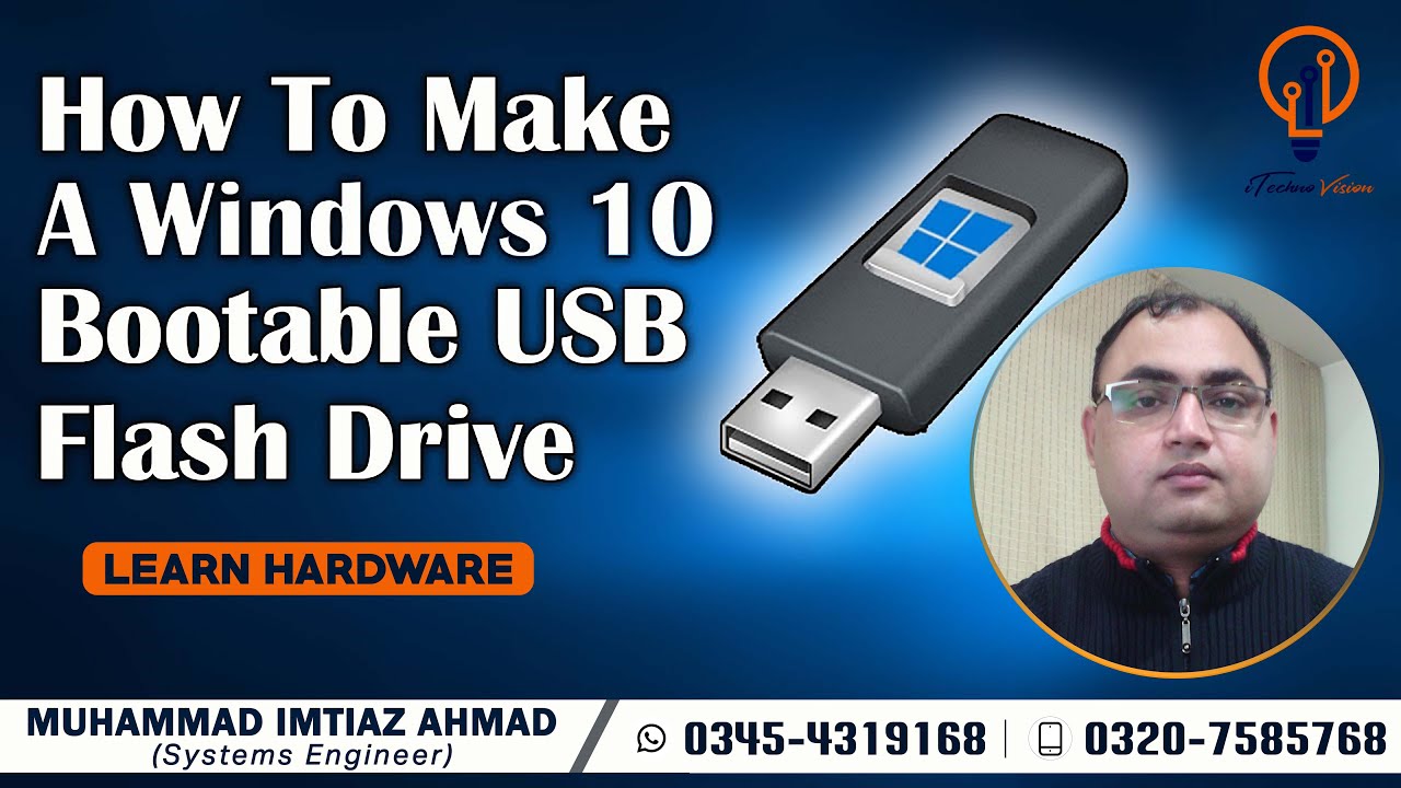 How To Make A Windows 10 Bootable USB From Rufus - YouTube