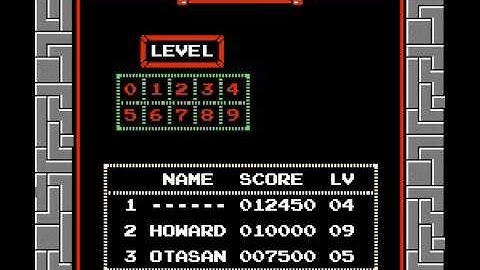 Tetris Nintendo NES C TYPE Critical Music plays everywhere Game Genie code