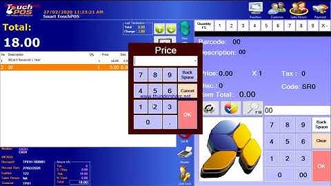 Tutorial: TouchPOS Cash Transaction (Hold Sales and Receipt Request)