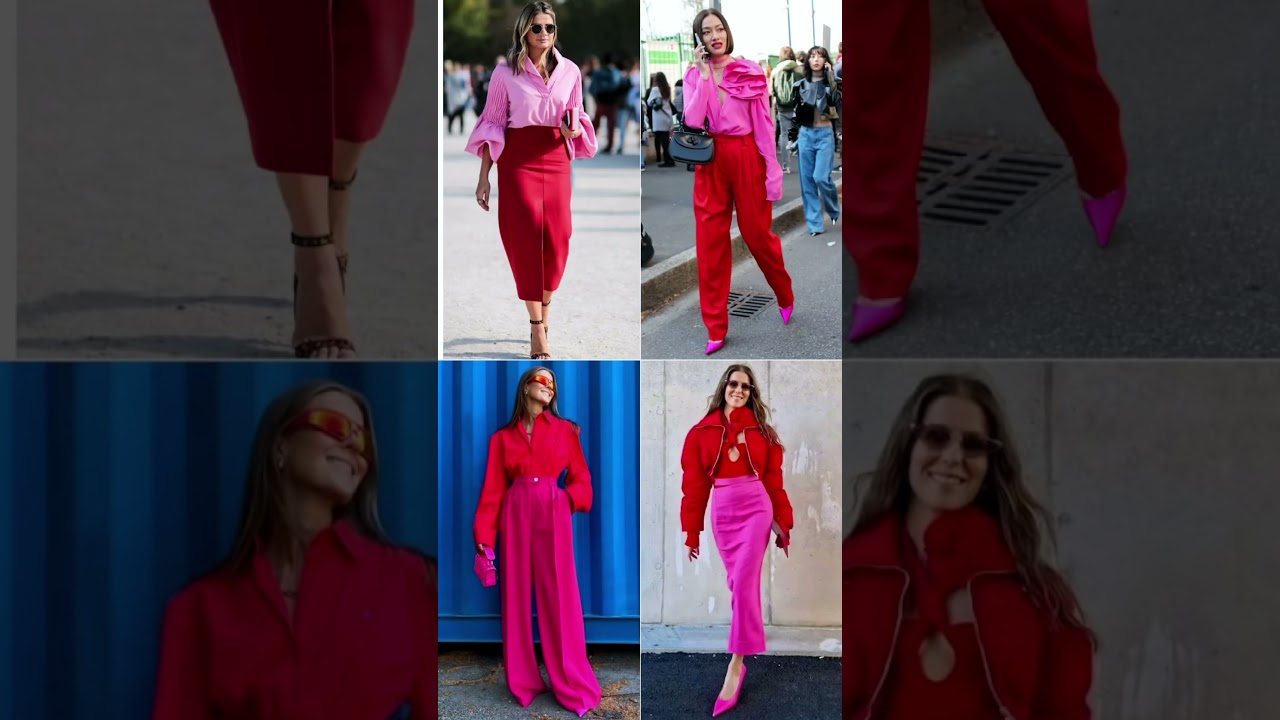 ⁣Сочетания с красным и бордовым цветом ❤️ #мода #стилист #стиль #одежда #стильныйобраз #тренды