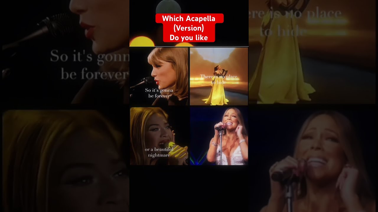 Which Version Do You Like Best Reels Taylorswift Arianagrande Beyonce Mariahcarey