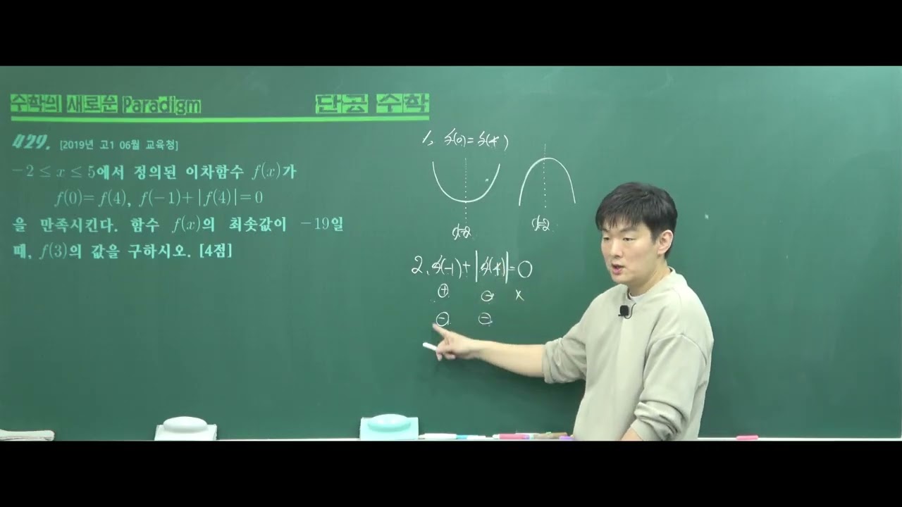 2026년 고1 공통수학1 07. 이차함수(6)모의고사풀이