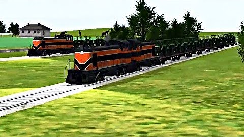 Train Sim - American Midwest Using ALCO S3 - Simulasi Kereta Api