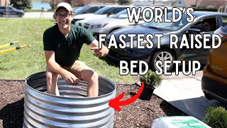 Instant Raised Bed Garden Build for $60  Anyone Can Make a Raised Bed Using This Hack