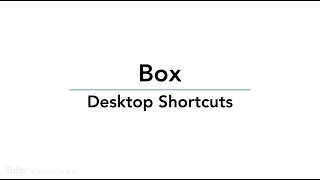 Box: Desktop Shortcuts screenshot 1