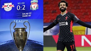 ملخص مباراة ليفربول ولايبزيج 2 0 هدف محمد صلاح