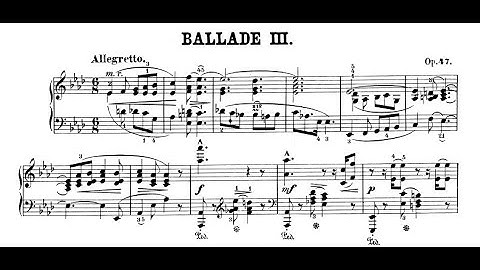 Chopin: Ballade Nº 3, Op. 47 - in A flat (ZIMERMAN, Krystian)