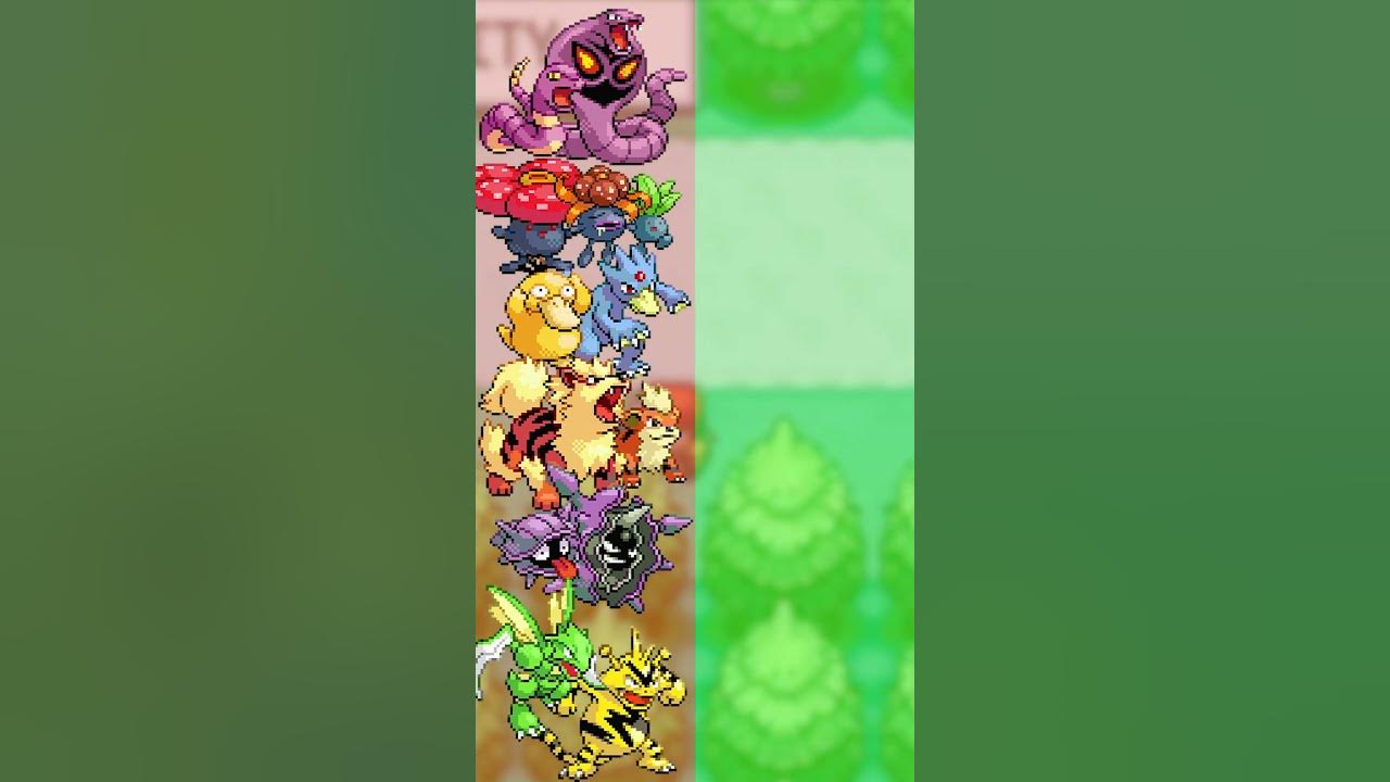 Pokémon Fire Red e Leaf Green - Pokémons exclusivos de cada versão