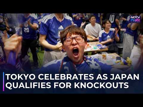 W杯　bank of America ブレスレット　スウェーデン戦　日本代表 It Felt Like A Win' Japan Fans Celebrate in Streets of Tokyo