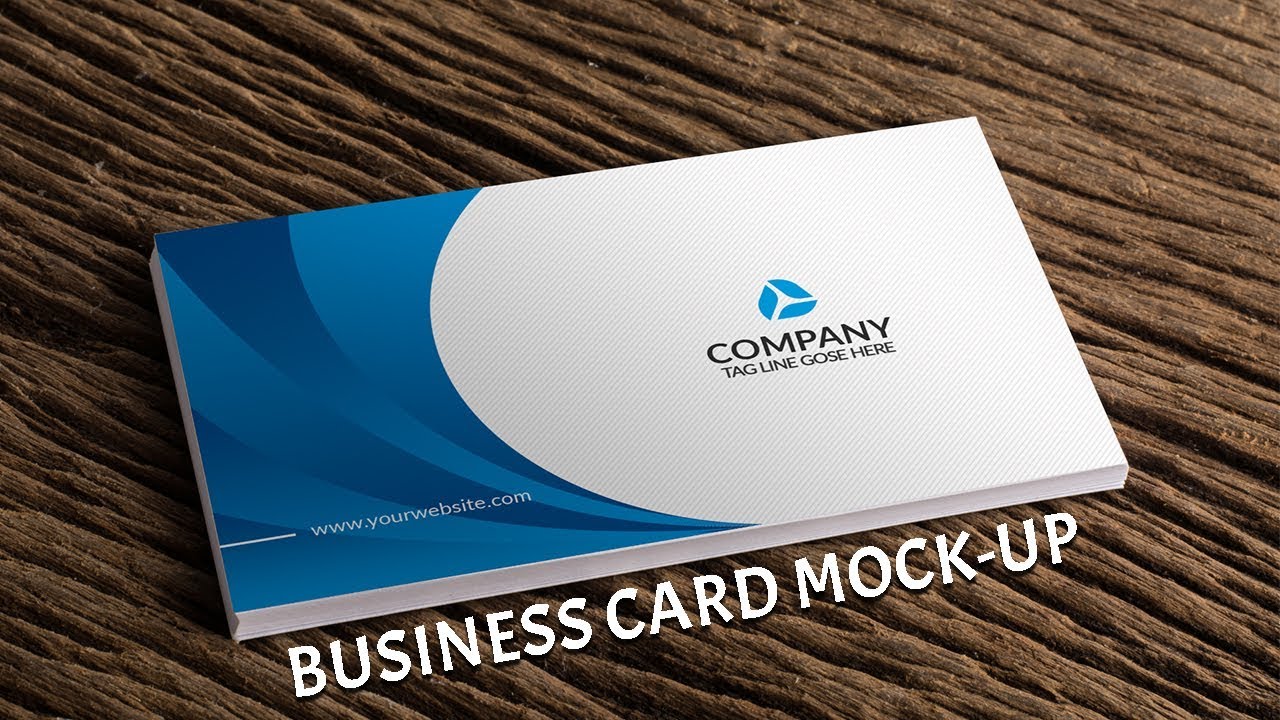 นามบัตร psd  New Update  การทำ Business card Mockup PSD