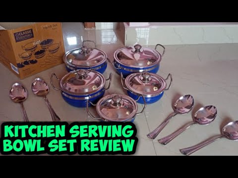 Stainless steel serving set lid with spoon review in Tamil|| Amazon shopping haul ||