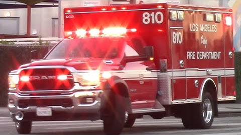 LAFD Rescue 810 responding
