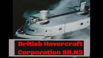 BRITISH INTERSERVICE HOVERCRAFT TRIALS UNIT TESTS OF SR.N3   MILITARY HOVERCRAFT PROTOTYPE XD38404