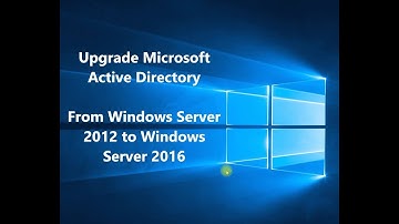 Upgrade Active Directory from Windows Server 2012/2008 to 2016/2019