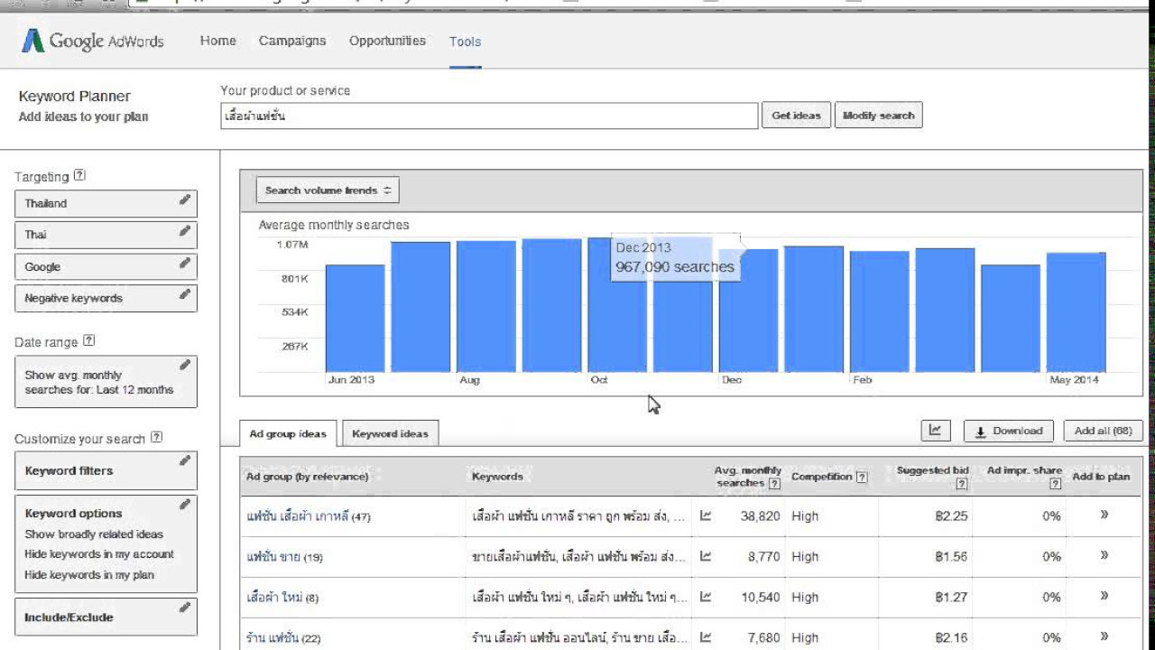 หา keyword  2022 New  วิธีการหา keyword กับ google adwords by gu-suy