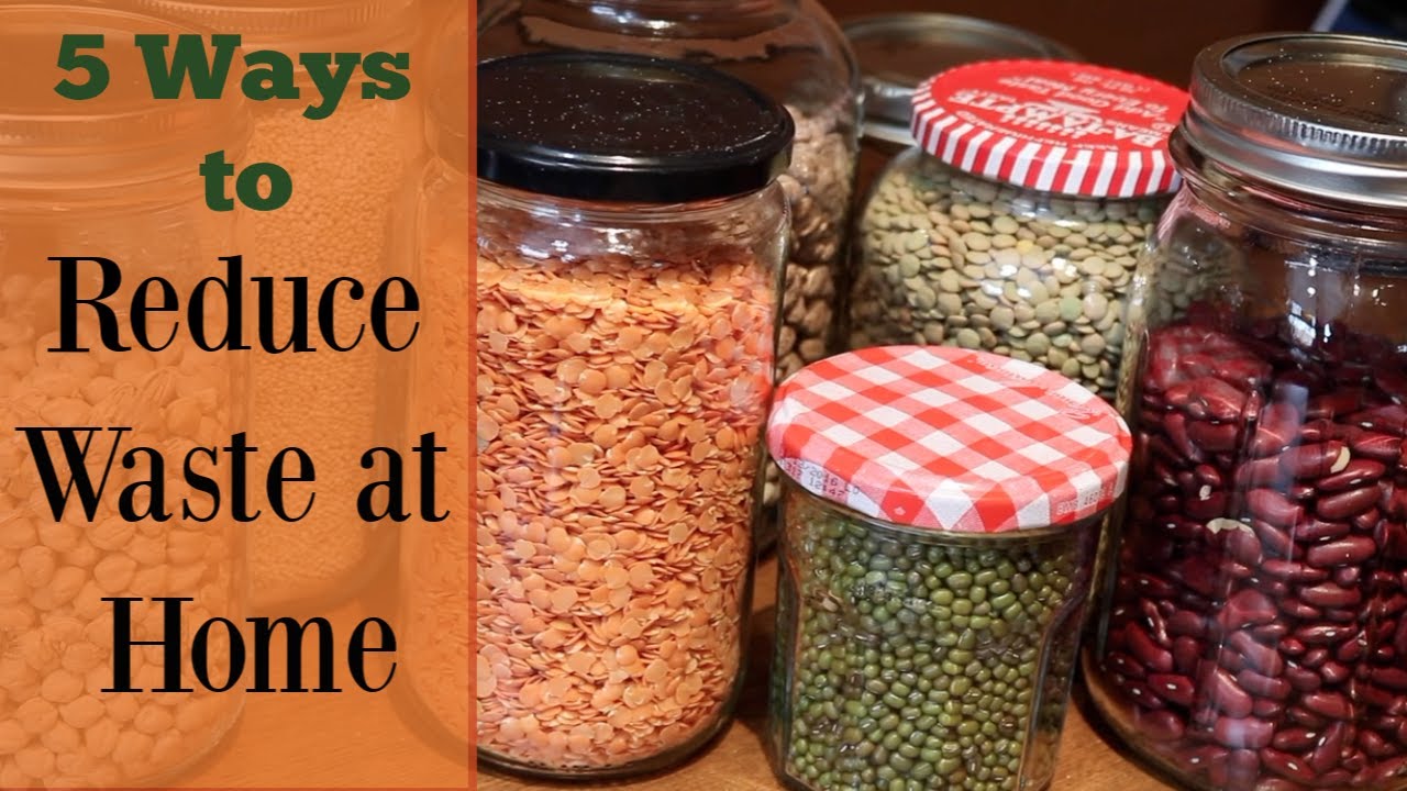 5 Ways to Reduce Waste at Home | Happy Earth Day! - YouTube