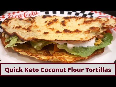 Quick Keto Coconut Flour Tortillas (Gluten Free)