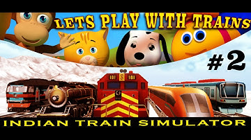 Indian Train Racing Games 3D Multiplayer Gameplay #2 for kids | Gunnu Games