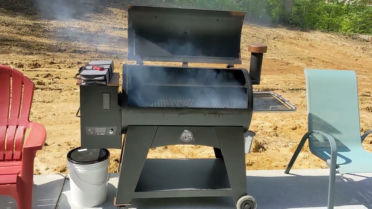 first smoke of the year on the Pit Boss smoker right after moving into our new home, May 2022