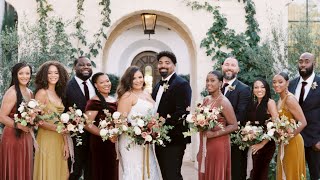 Amanda & Ryan’s Intimate Estate Wedding in California with a Warm Color Scheme