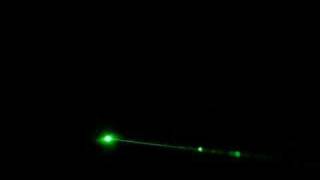 Green Laser - Beam Visible In The Air!