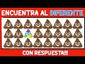 Encuentra el EMOJI DIFERENTE | Juegos Visuales | ENCONTRE O EMOJI DISTINTO | ach o emoji 💩